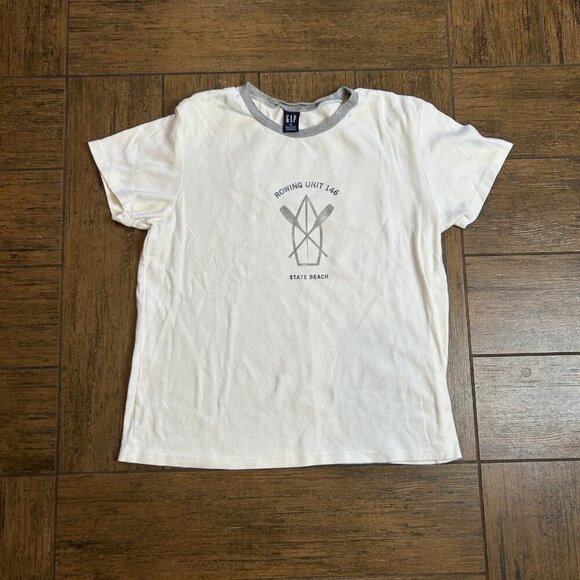 Vintage Gap Rowing Unit Beach Coastal Women's T-shirt Size XL - Picture 5 of 5